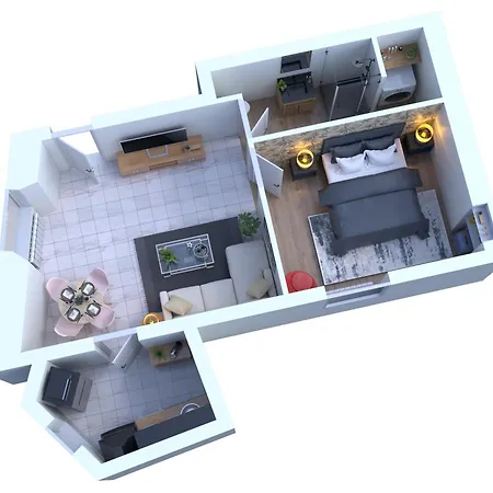 Apartment Urbain - La Capsule - Parking
